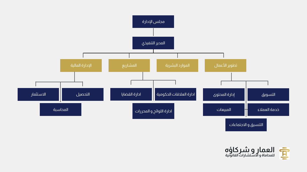الهيكل التنظيمي
